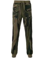 Maharishi Camouflage Print Track Pants - Green