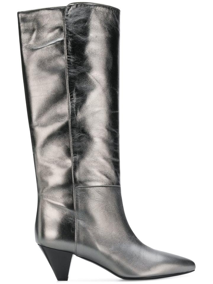 Twin-set Heeled Metallic Boots