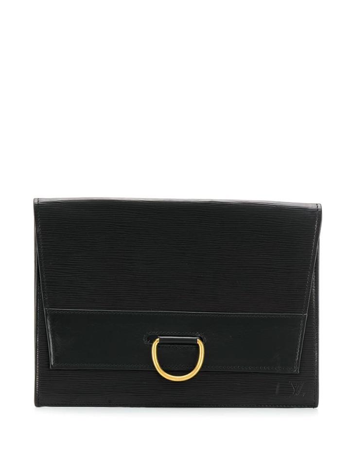Louis Vuitton Pre-owned 1989 Foldover Flat Clutch - Black