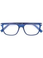 Ermenegildo Zegna - Square Frame Glasses - Men - Acetate - 53, Blue, Acetate