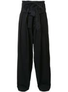 Craig Green Draped Elastic Waistband Trousers - Black