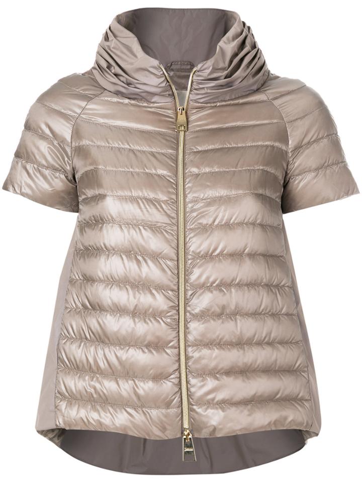 Herno Short Sleeve Puffer Jacket - Nude & Neutrals