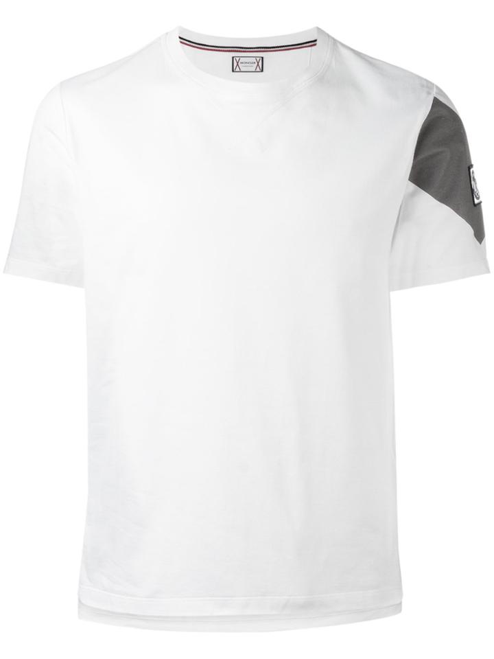 Moncler Gamme Bleu Arm Print T-shirt - White
