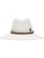 Maison Michel Kate Straw Hat - White