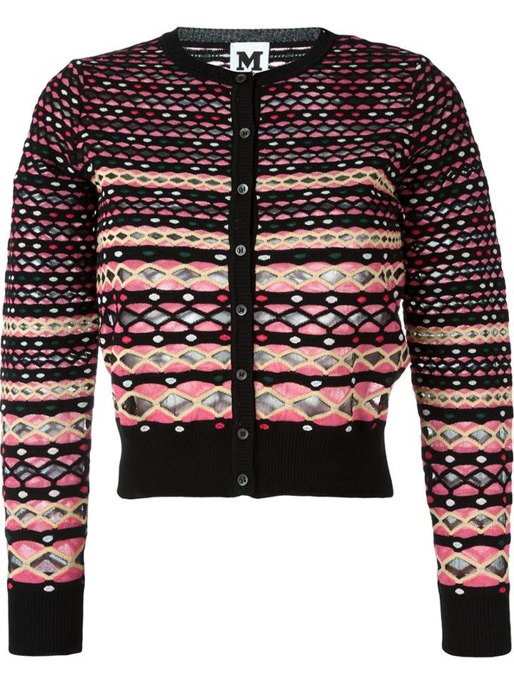 M Missoni Scale Pattern Cardigan