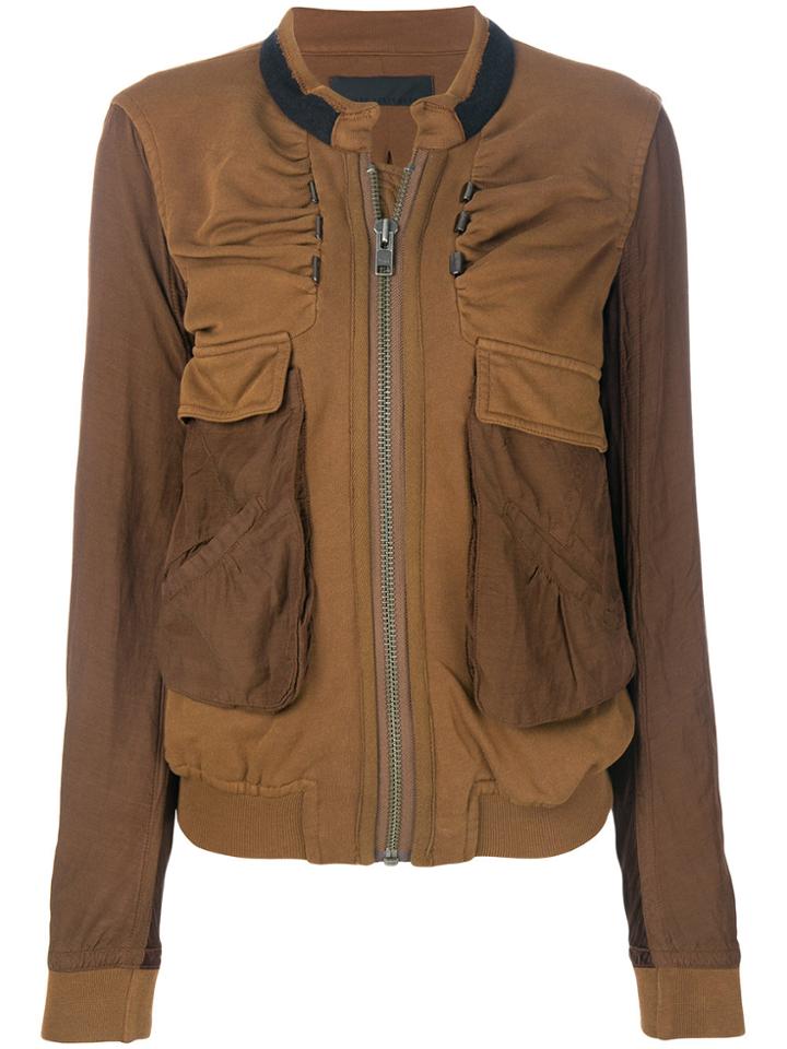 Haider Ackermann Cargo Pocket Bomber Jacket - Brown