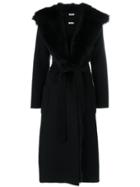 P.a.r.o.s.h. Belted Wrap Coat - Black