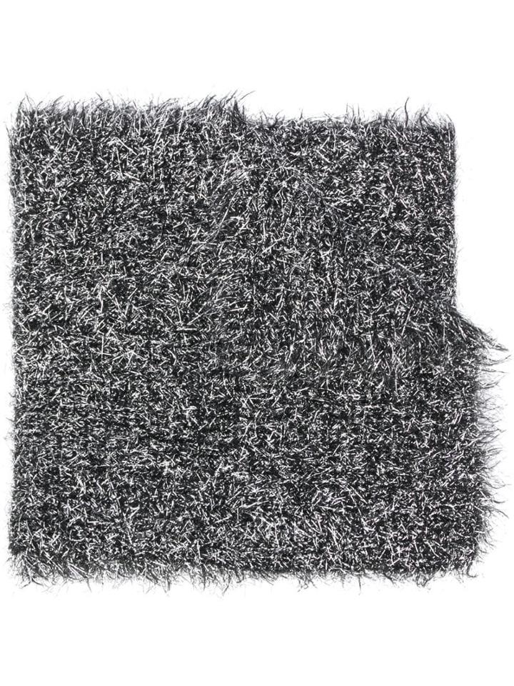Faliero Sarti Metallic Textured Scarf - Silver