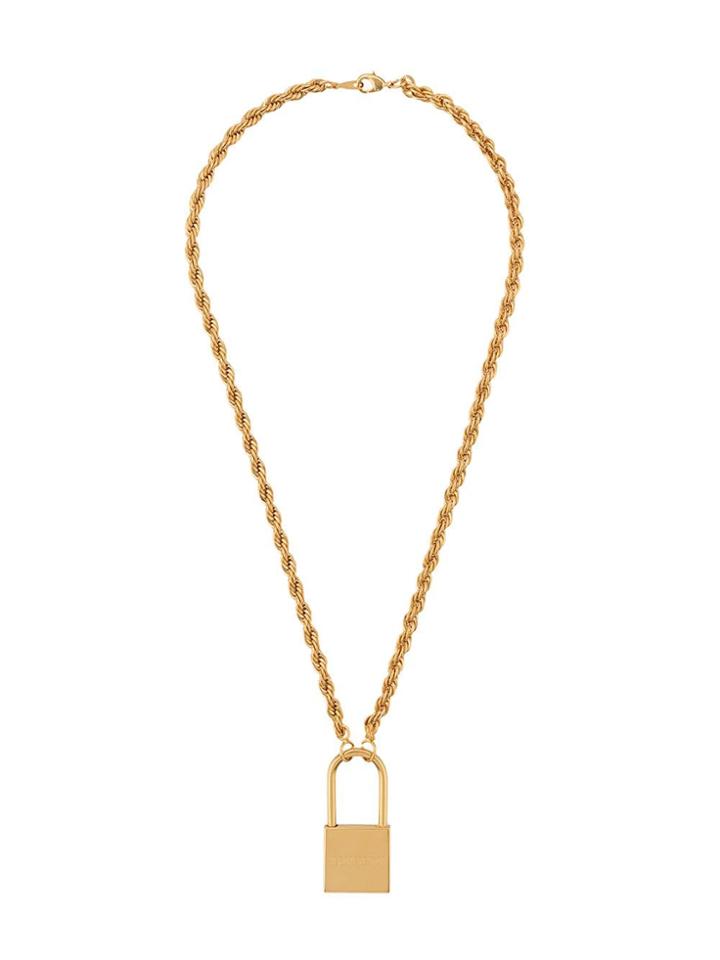 Heron Preston Padlock Pendant Necklace - Gold