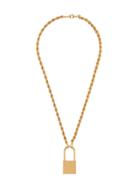 Heron Preston Padlock Pendant Necklace - Gold