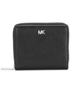 Michael Michael Kors Mk Zipped Wallet - Black