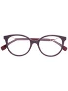 Fendi - Round Frame Optical Glasses - Unisex - Acetate - One Size, Red, Acetate