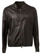 Drome Band Collar Jacket, Men's, Size: L, Brown, Sheep Skin/shearling