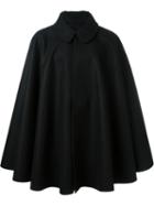 Cini Cape Coat, Men's, Black, Virgin Wool