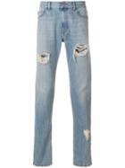 Paura Distressed Slim-fit Jeans - Blue