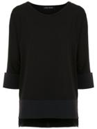 Gloria Coelho Panelled T-shirt - Black