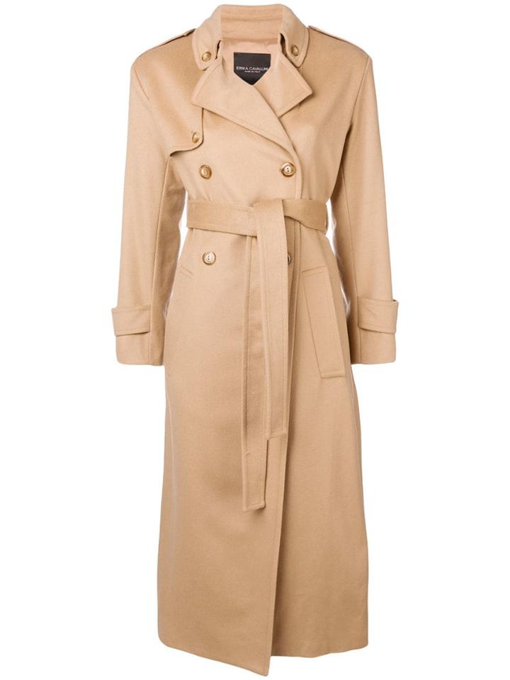 Erika Cavallini Belted Trench Coat - Neutrals