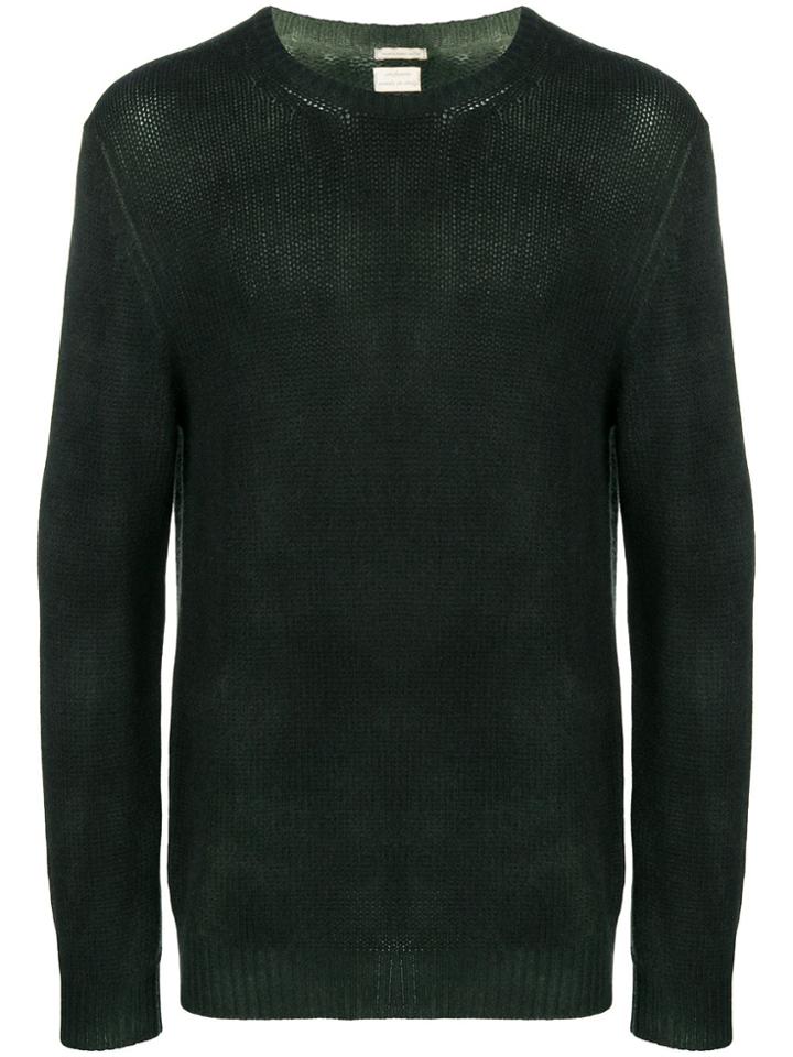 Massimo Alba Plain Knit Sweater - Green