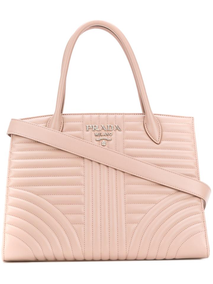 Prada Quilted Tote - Nude & Neutrals