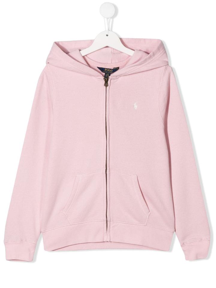 Ralph Lauren Kids Teen Zip Up Hoodie - Pink