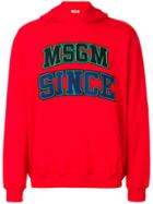 Msgm Logo Print Sweatshirt - Red