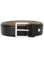 Ami Alexandre Mattiussi Classic Belt, Men's, Size: 100, Black, Calf Leather