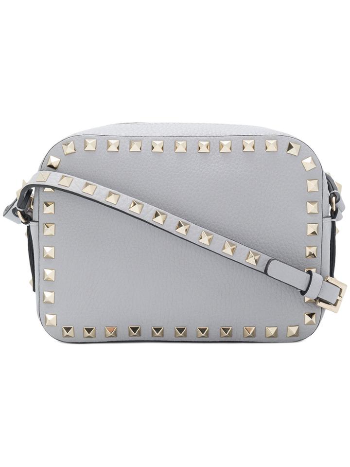 Valentino Rockstud Crossbody Bag - Grey