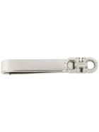 Salvatore Ferragamo Gancini Tie Clip - Silver