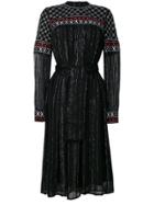 Dodo Bar Or Metallic Detail Belted Dress - Black