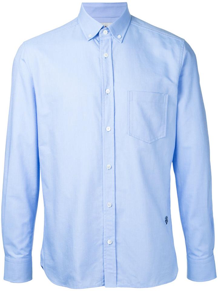 Button Down Shirt - Men - Cotton - L, Blue, Cotton, Kent & Curwen