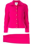 Chanel Pre-owned Setup Suit Jacket Skirt - Pink