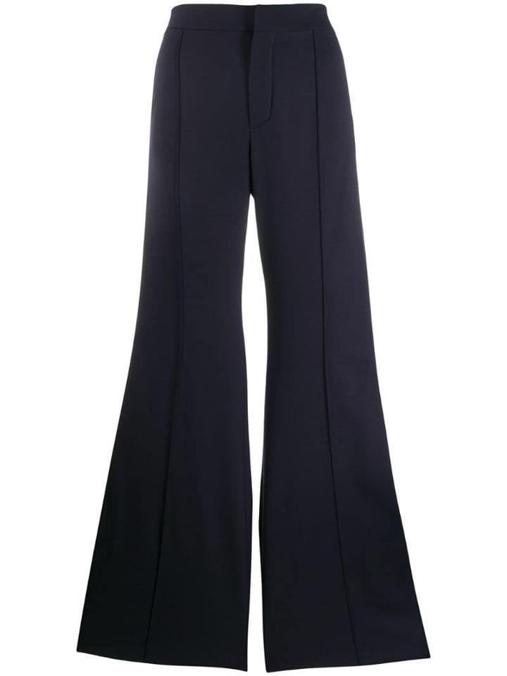 Chloé Side Stripe Flared Trousers - Blue