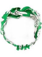Valentino Floral Printed Headband - Green