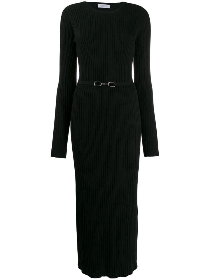 Gabriela Hearst Ribbed-knit Dress - Black