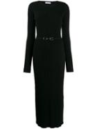 Gabriela Hearst Ribbed-knit Dress - Black