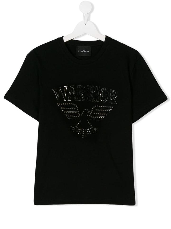John Richmond Junior Teen Warrior Round T-shirt - Black