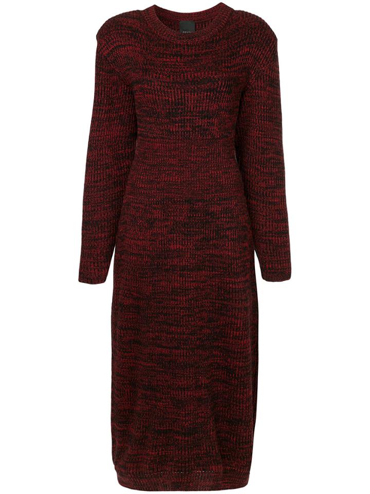 Bevza Tulip Knitted Dress - Red