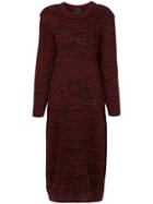 Bevza Tulip Knitted Dress - Red
