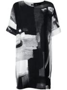 Natori Printed T-shirt Dress - Black