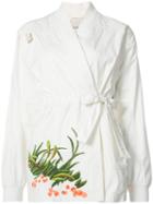 Embroidered Arctic Kimono - Women - Cotton/nylon - 8, White, Cotton/nylon, Maharishi