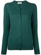 Enföld - Classic Cardigan - Women - Silk/cotton - 36, Green, Silk/cotton