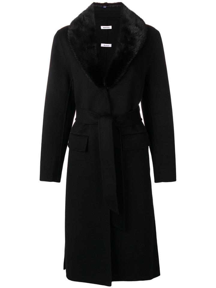P.a.r.o.s.h. Tie-waist Coat - Black