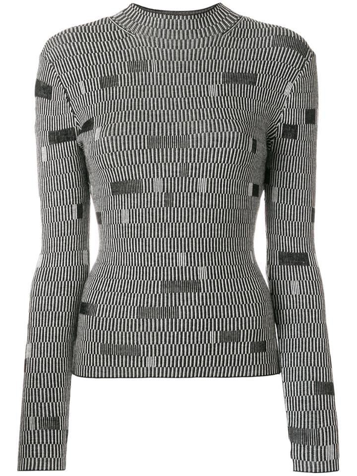 Études Juliette Tee Checked Jumper - Black