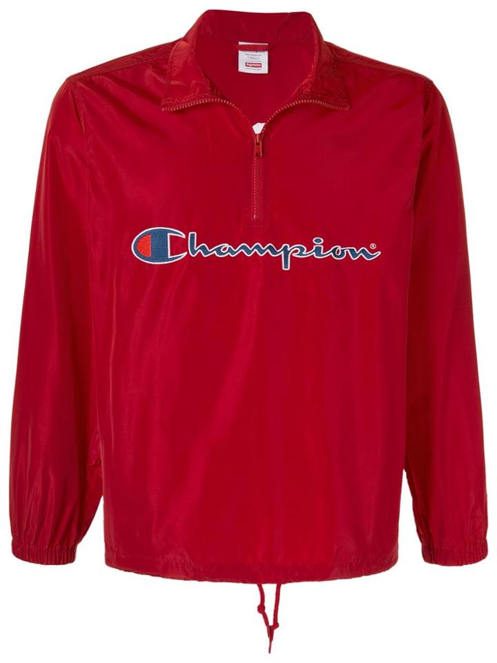 Supreme Champion Half Zip Pullover Ss17 - Red