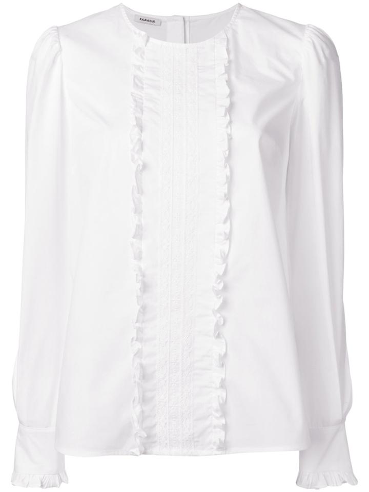 P.a.r.o.s.h. Frill Panel Top - White