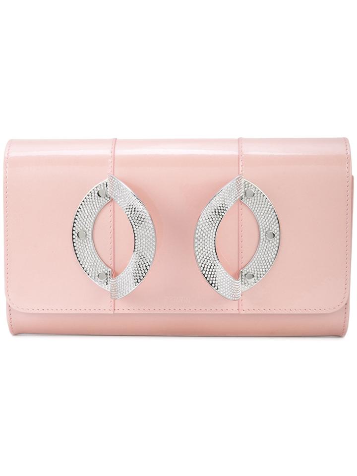 Perrin Paris La Croisière Clutch - Pink & Purple