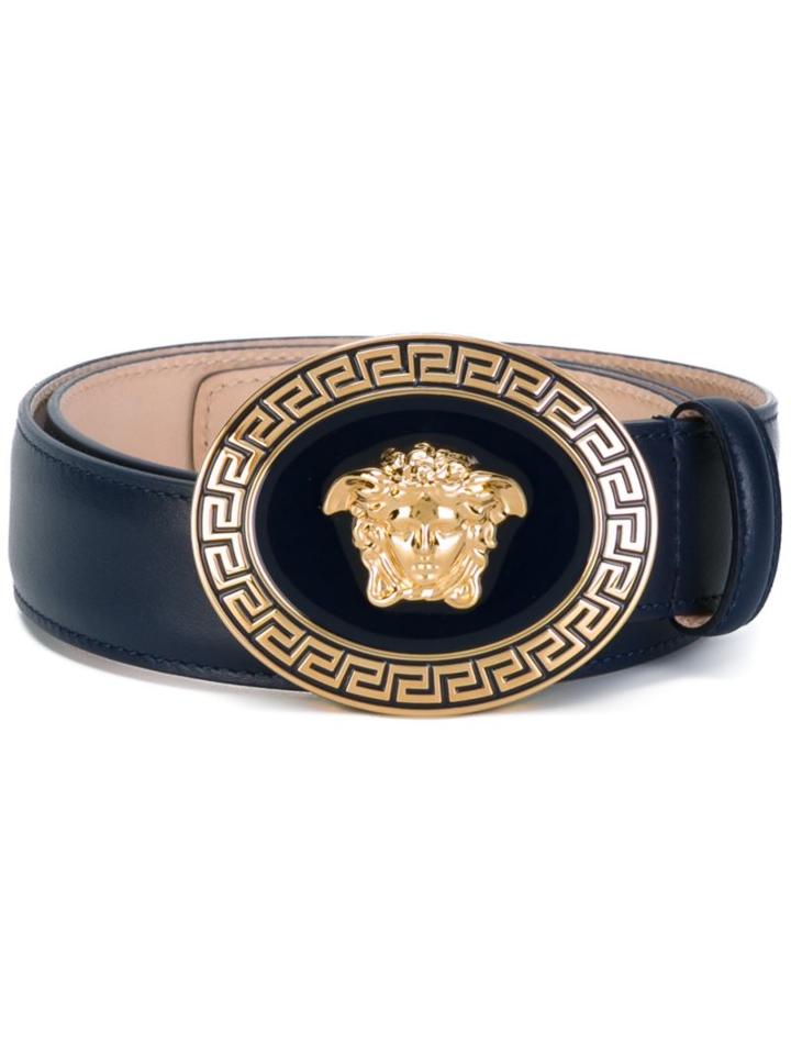 Versace Enamelled Medusa Buckle Belt