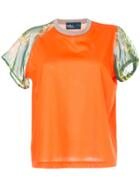 Kolor Printed Sleeves T-shirt - Yellow & Orange
