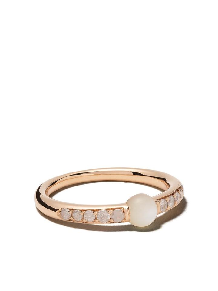 Pomellato 18kt Rose Gold M'ama Non M'ama Pearl And Diamond Ring -