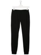 Neil Barrett Kids Teen Striped Tailored Trousers - Black